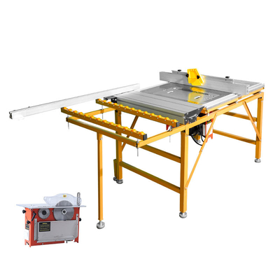 Máy cưa bàn trượt tròn hai lưỡi Máy chế biến gỗ Bảng điều khiển gỗ 220V 2600w