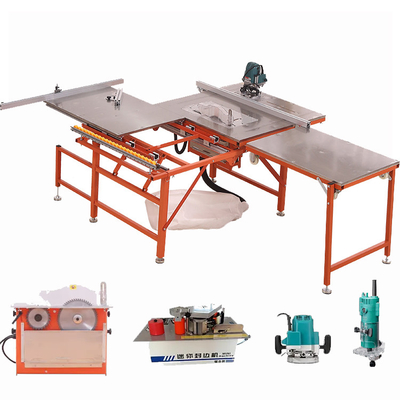 Máy cưa bàn trượt chế biến gỗ Máy cưa gỗ với động cơ không chổi than 5.5kw